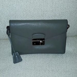 Prada Leather Clutch with Lock & Key